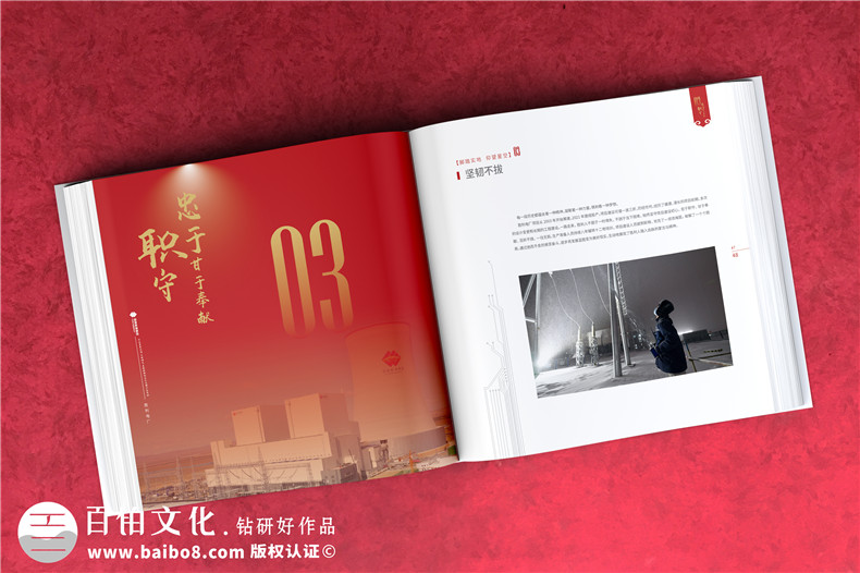 電力公司發(fā)電廠18周年慶畫冊-歷年來發(fā)展影集及紀念相冊設計排版