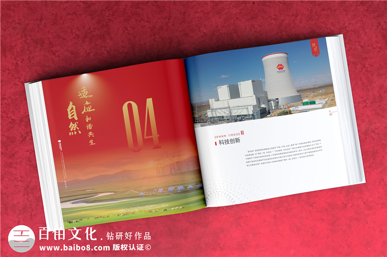 電力公司發(fā)電廠18周年慶畫冊-歷年來發(fā)展影集及紀念相冊設計排版